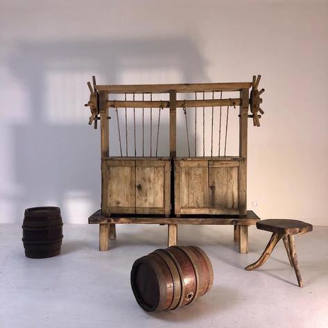 18 th curious French country cabinet 