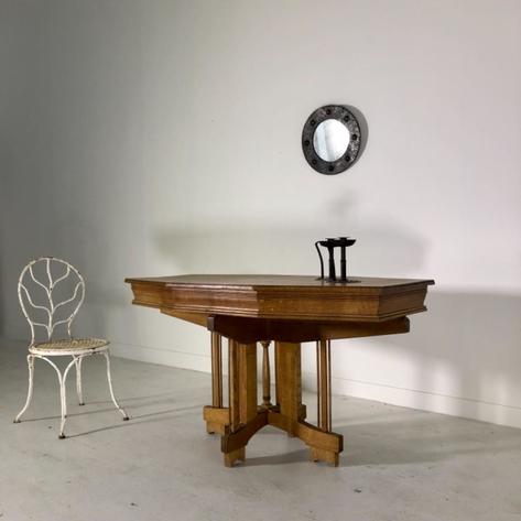 1900 arts and crafts oak table 
