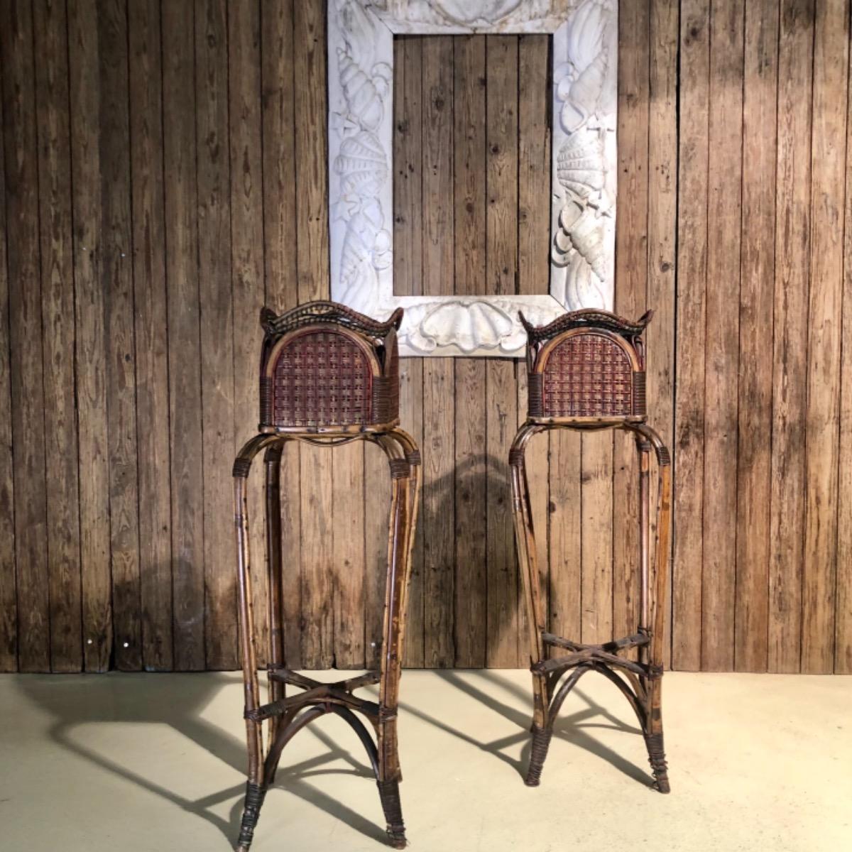 1900 rattan planters 