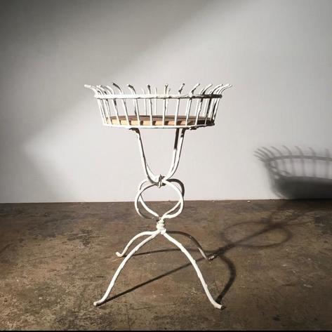 1900 wrought metal planter