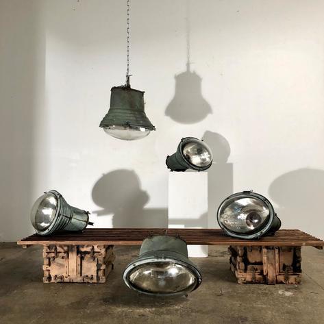 1930 industrial copper pendant lights 