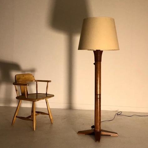 1940 oak floor lamp