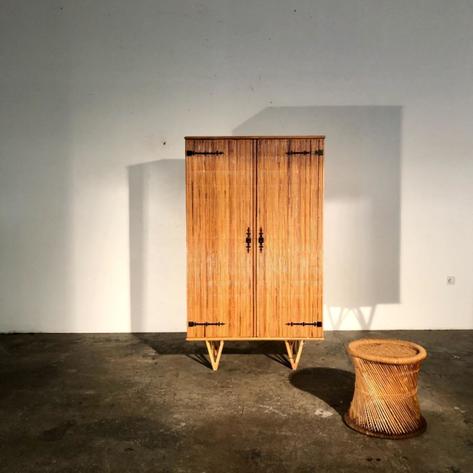 1950 bamboo cabinet 