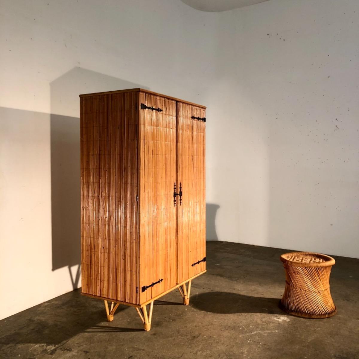 1950 bamboo cabinet 