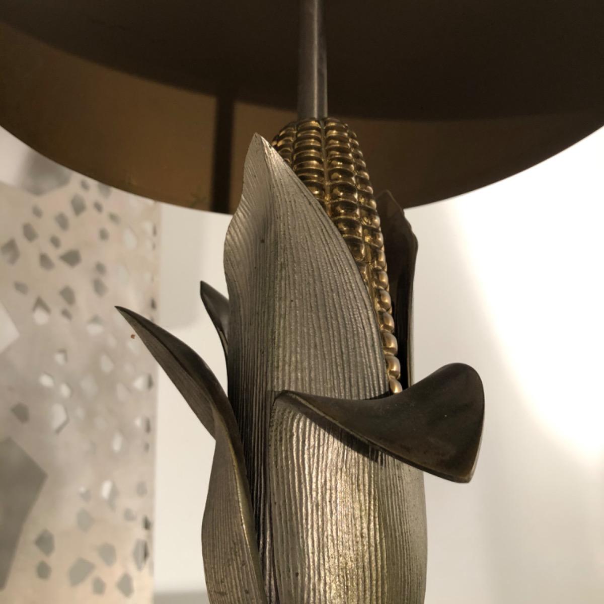 1950 brass lamp “Charles et fils”