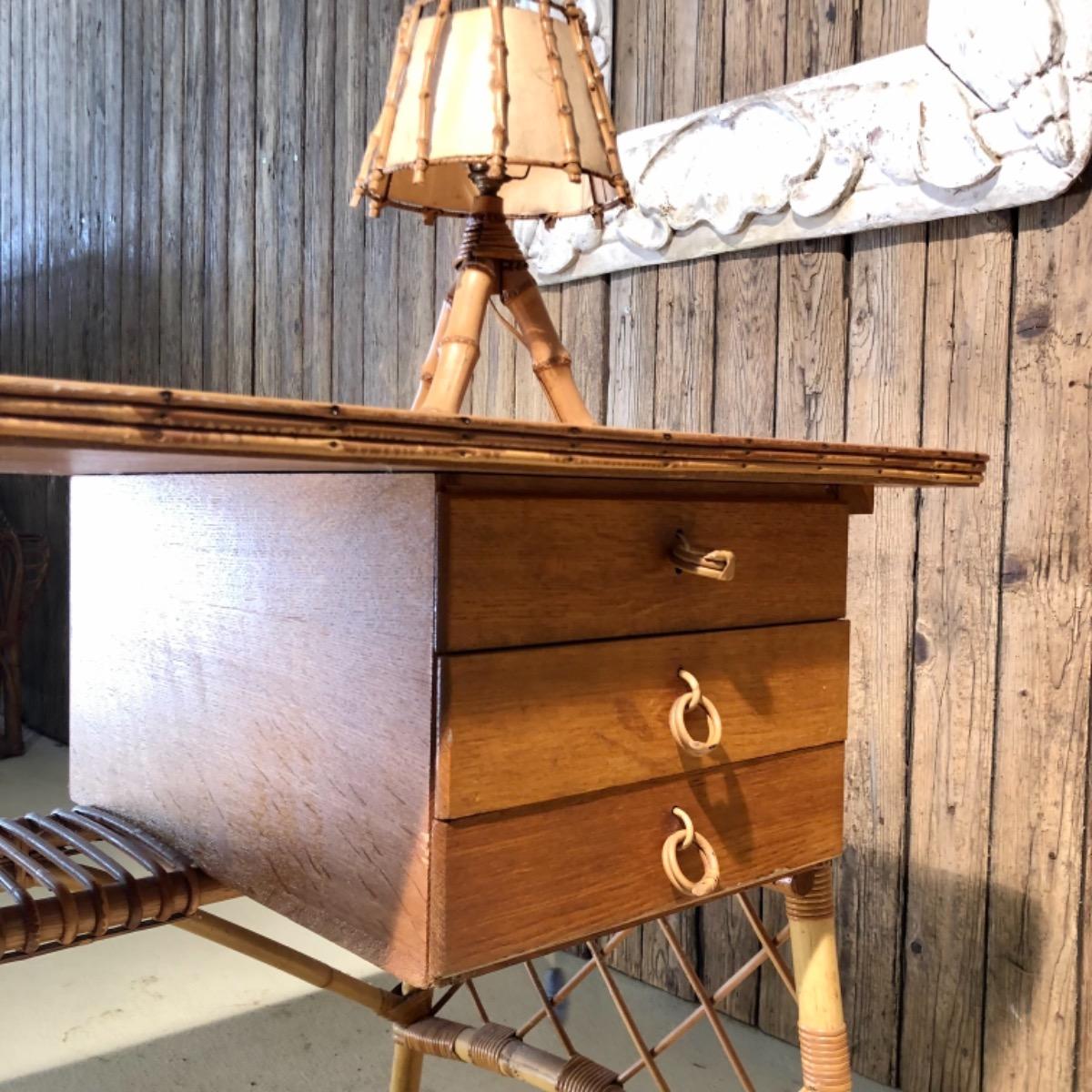 1950 children rattan desk