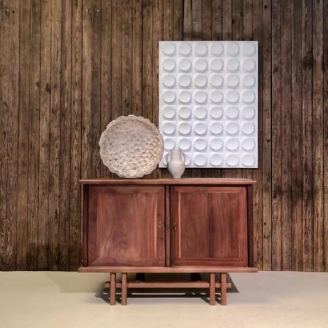 1950 French 2 doors cabinet 