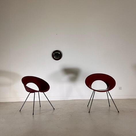 1950 French fiberglass chairs 
