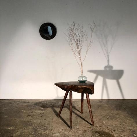 1950 primitive side table 