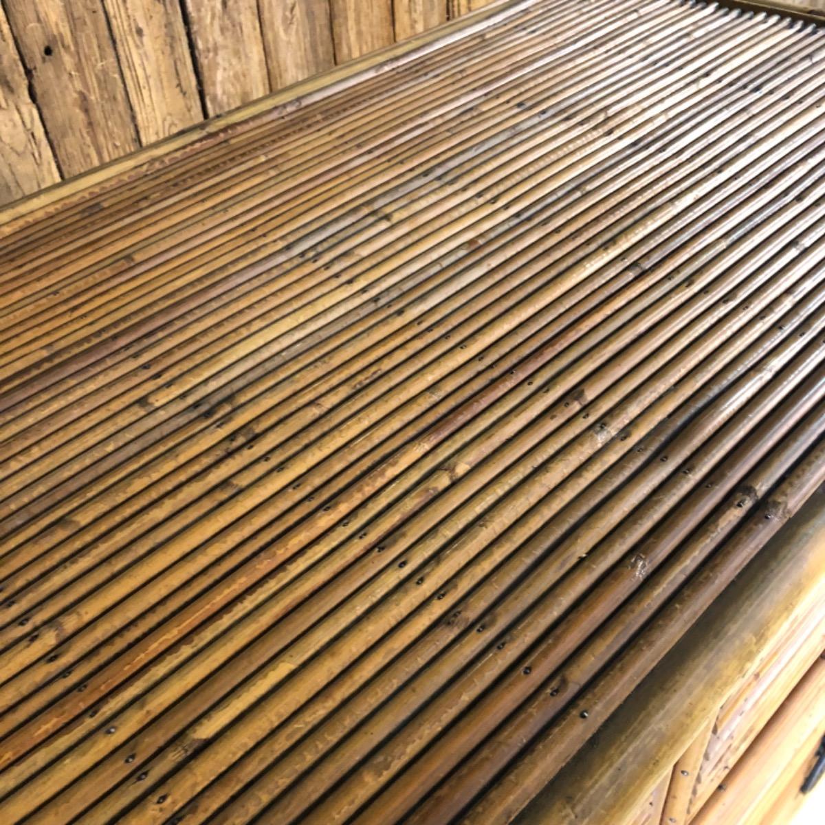 1950 rattan chest of drawers 