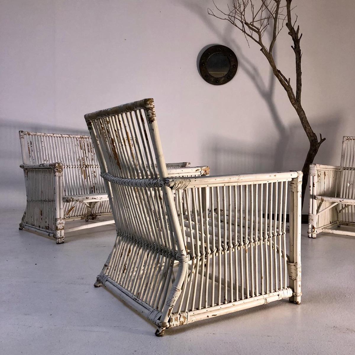 1950 rattan set 