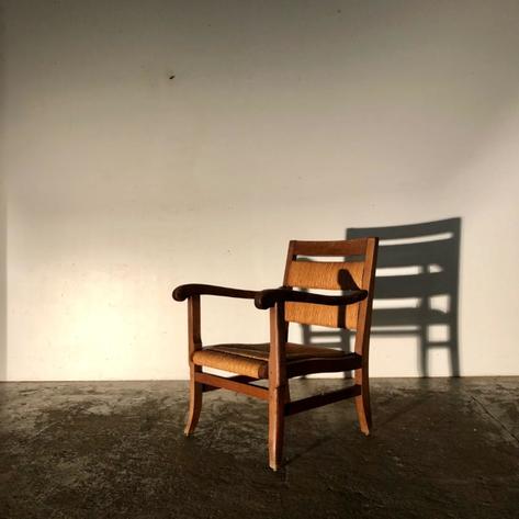 1950 straw armchairs 