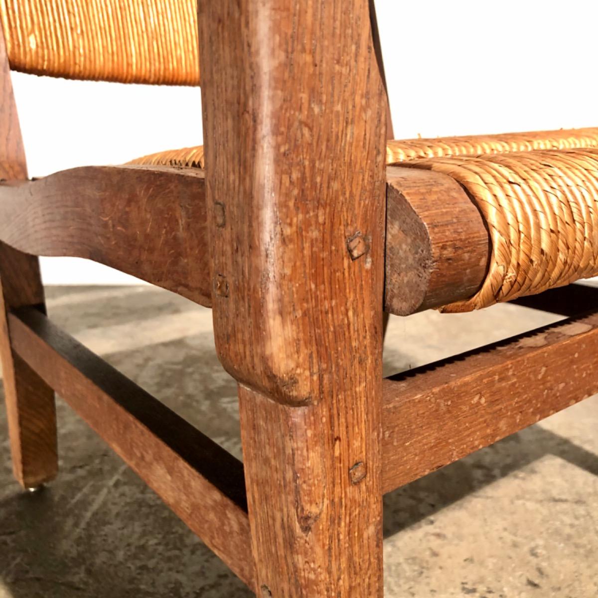 1950 straw armchairs 