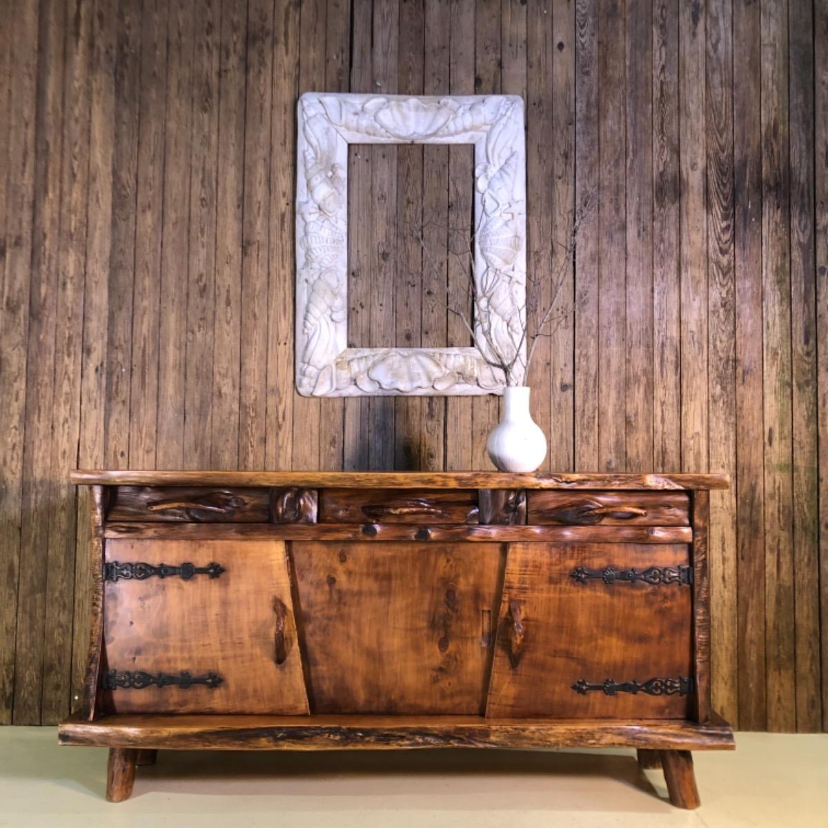 1950 unusual primitive sideboard 
