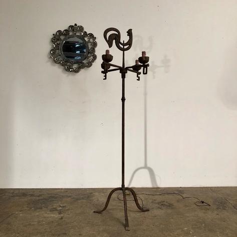 1950 wrought iron floor lamp