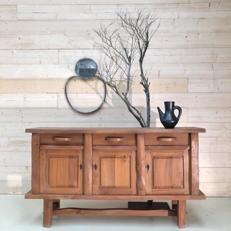 1960 brutalist  sideboard 