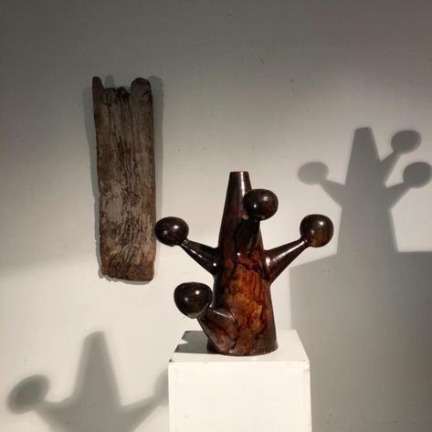 1960 French ceramic sculpture 