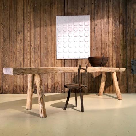 1960 French primitive console table