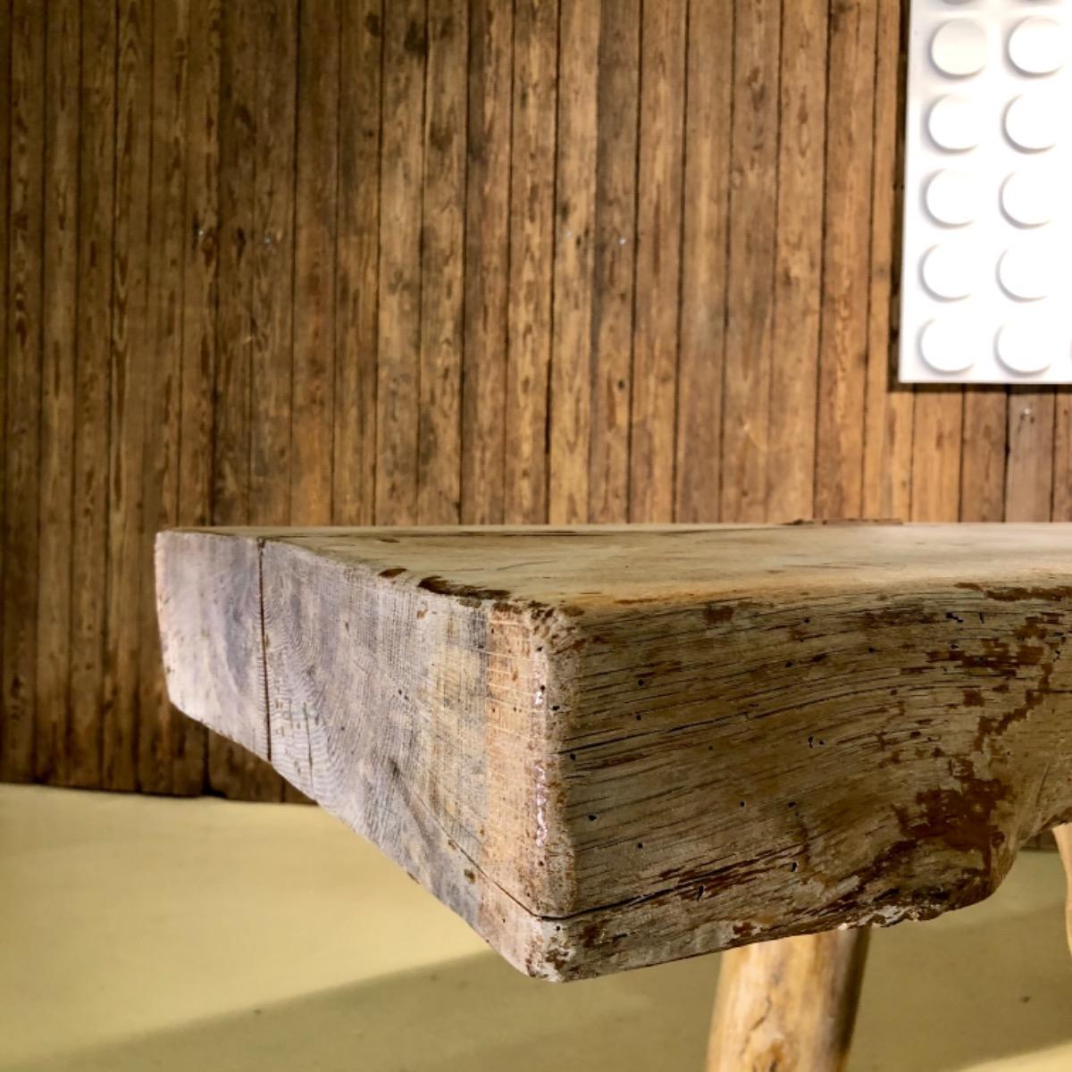 1960 French primitive console table