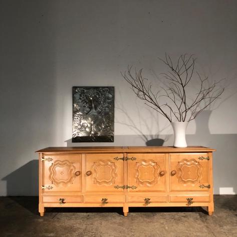 1960 French rustic modern sideboard 