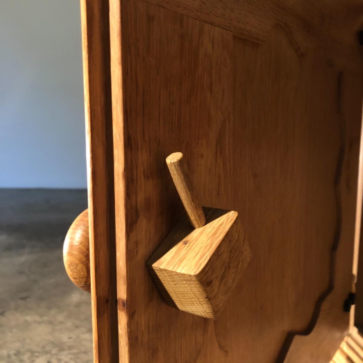 1960 French rustic modern sideboard 