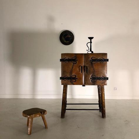 1960 primitive cabinet 