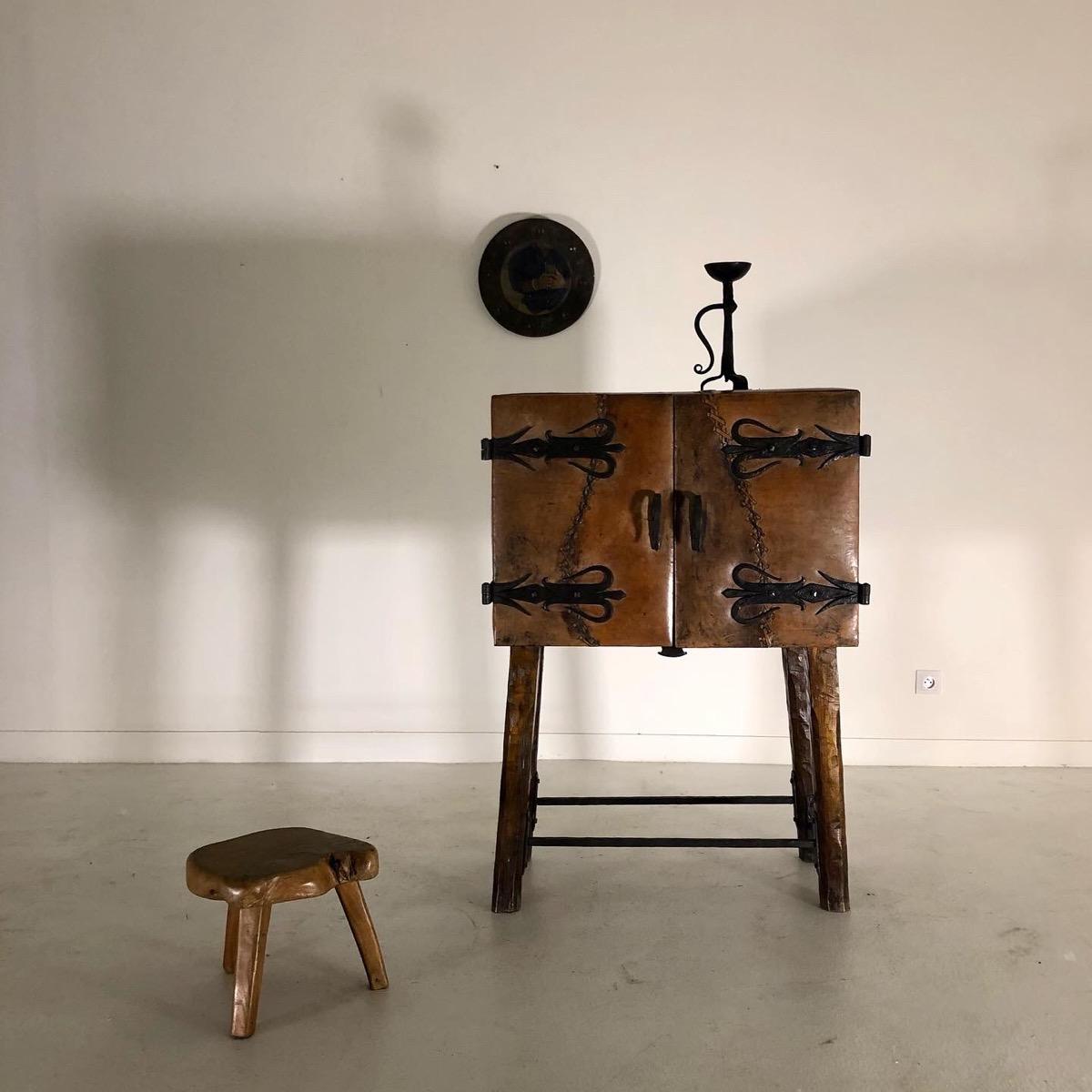 1960 primitive cabinet 