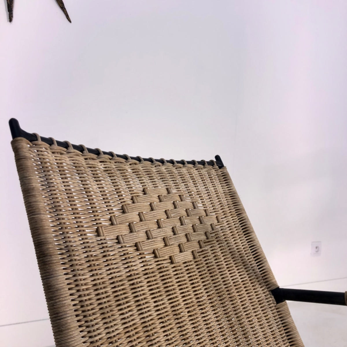 1960 rattan & metal armchair 