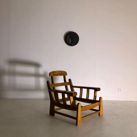 1960 rustic modern armchair