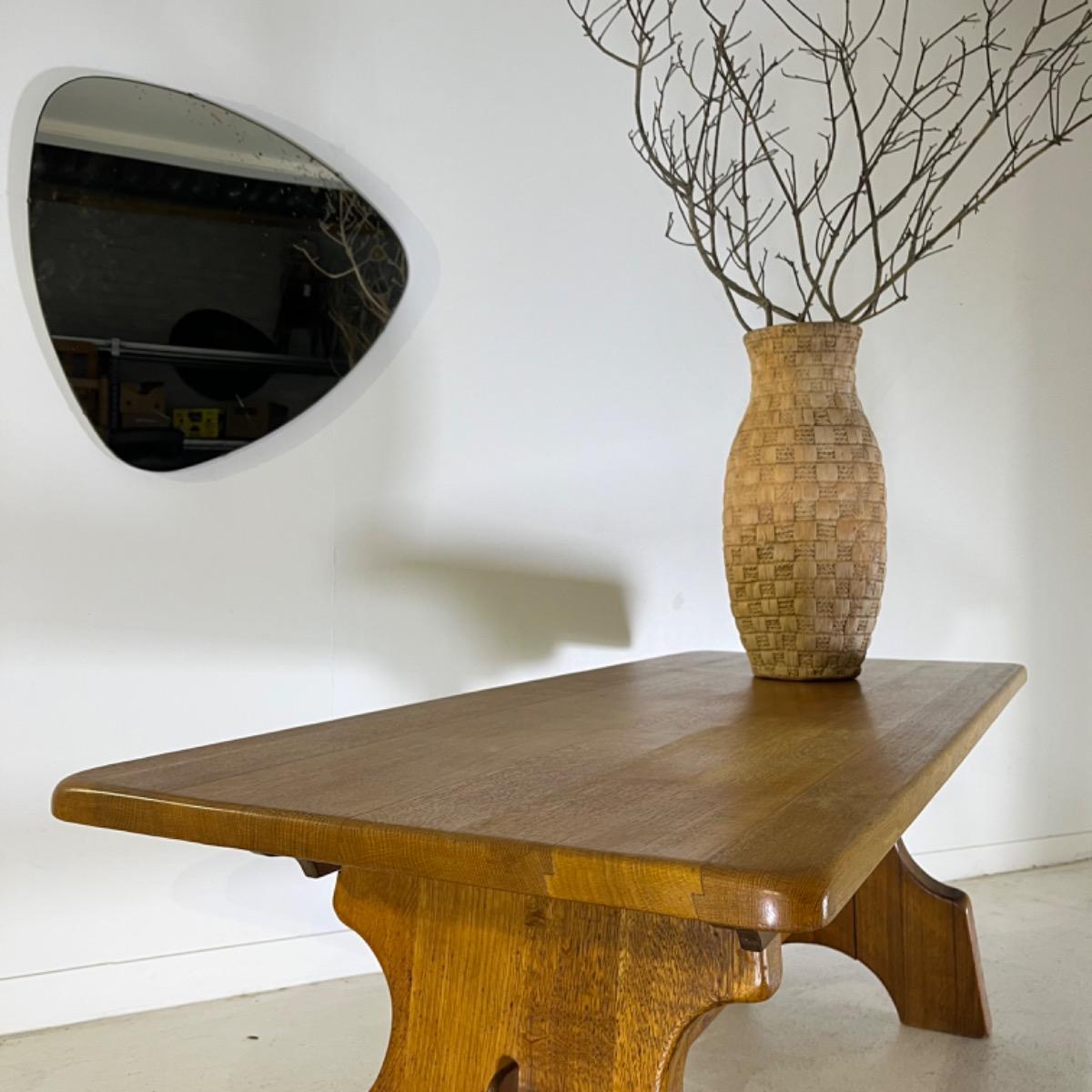 1960 rustic modern oak table