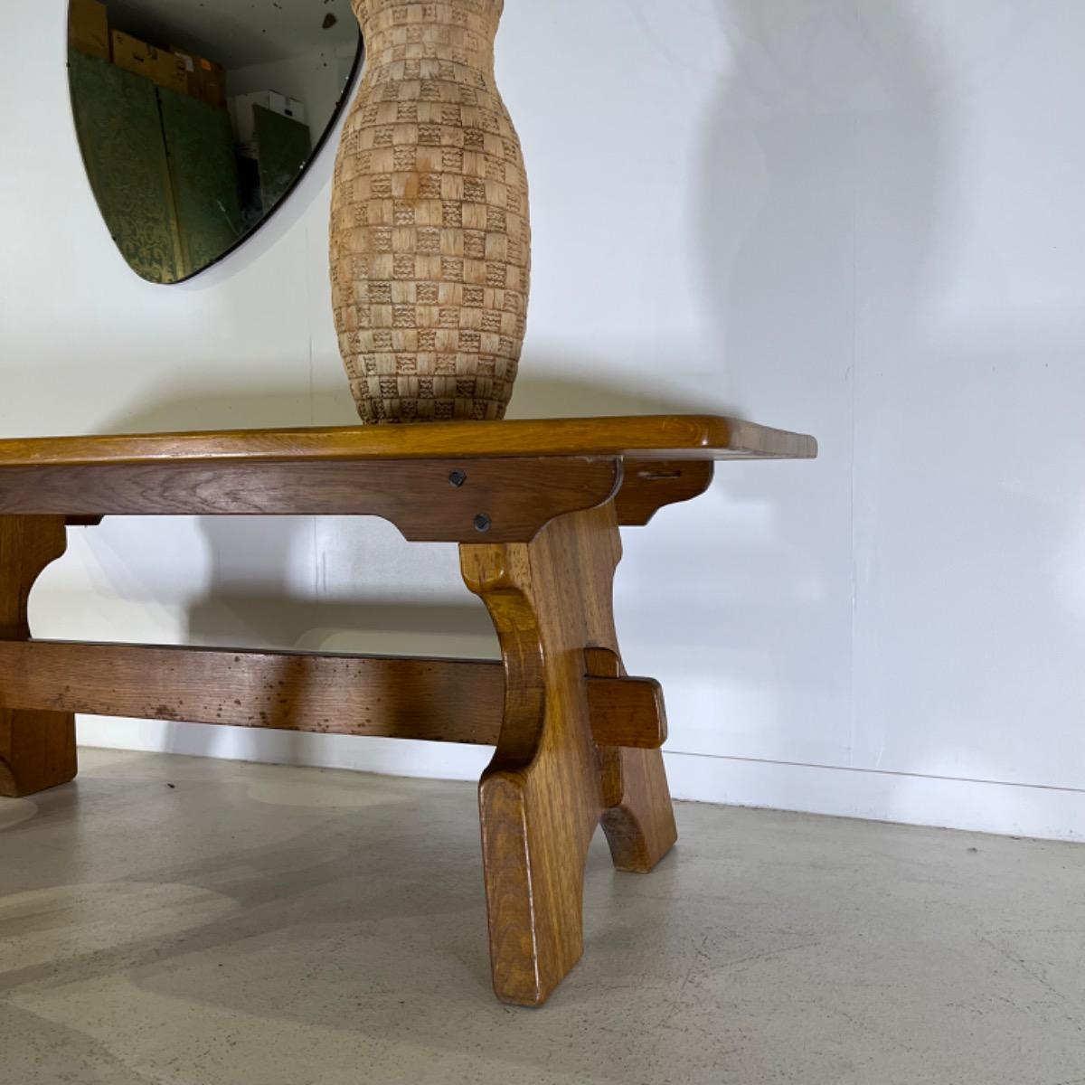 1960 rustic modern oak table