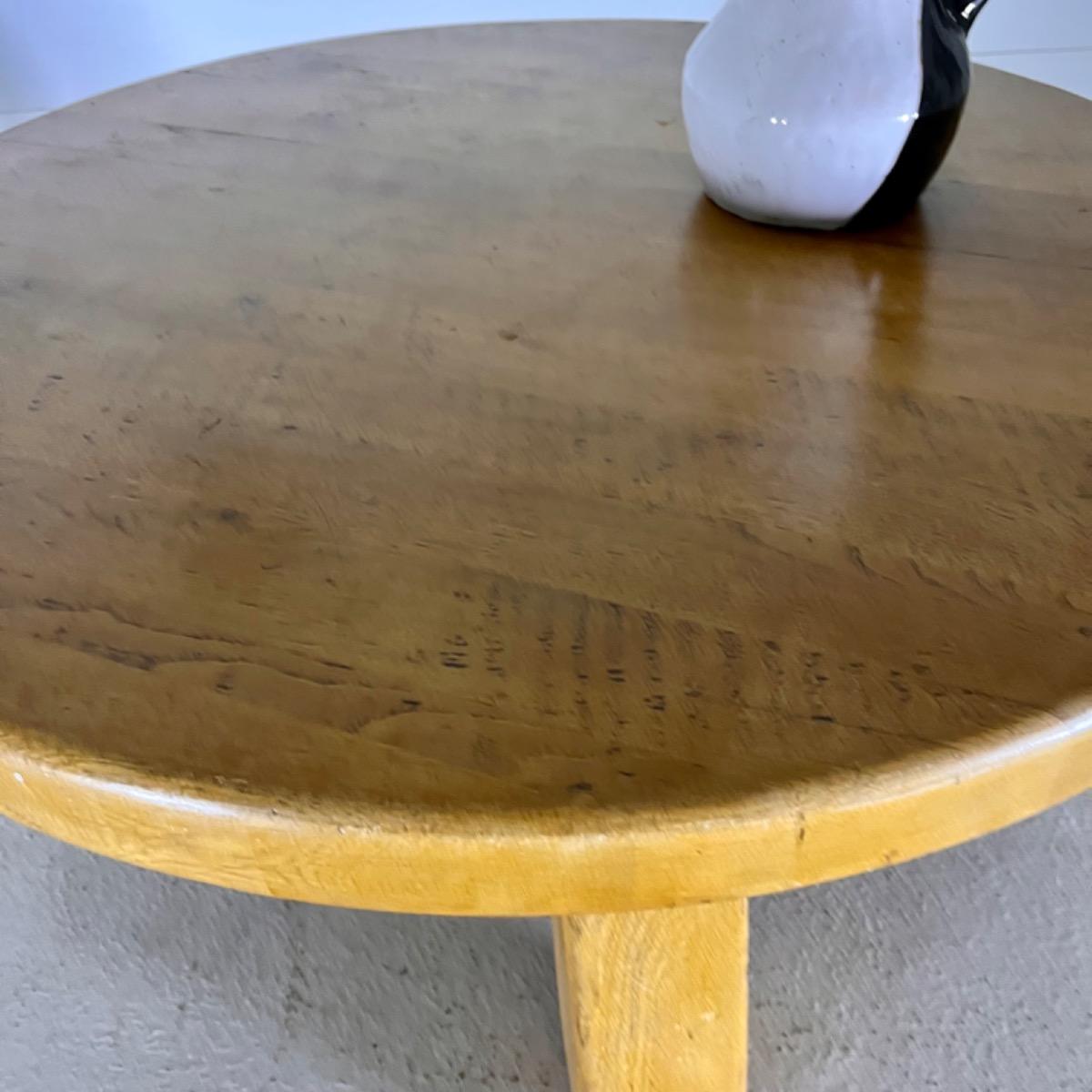 1970 brutalist oak side table 