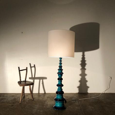 1970 ceramic floor lamp