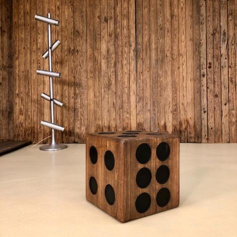 1970 dice side table 