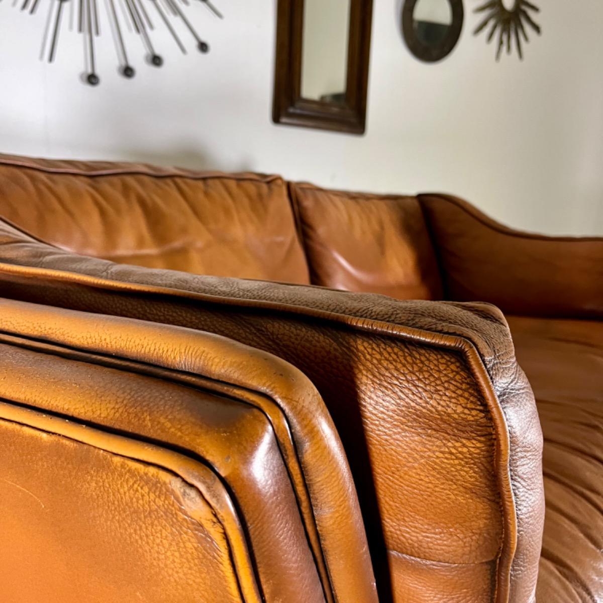 1970 leather sofa 