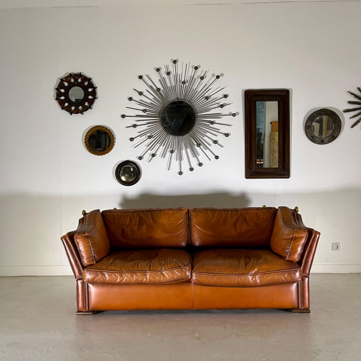 1970 leather sofa 