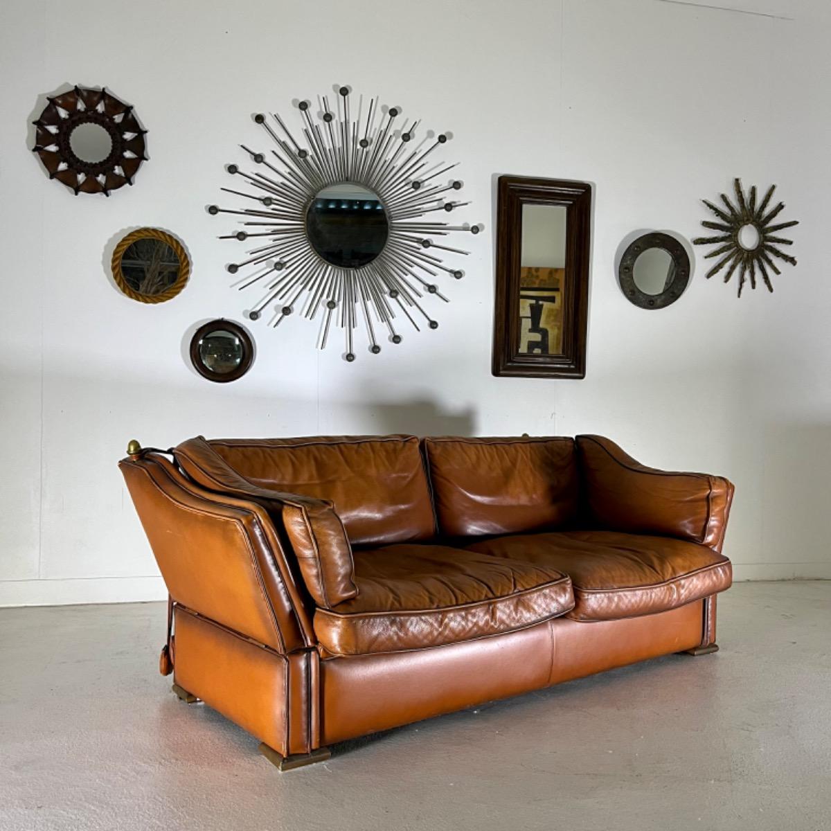 1970 leather sofa 