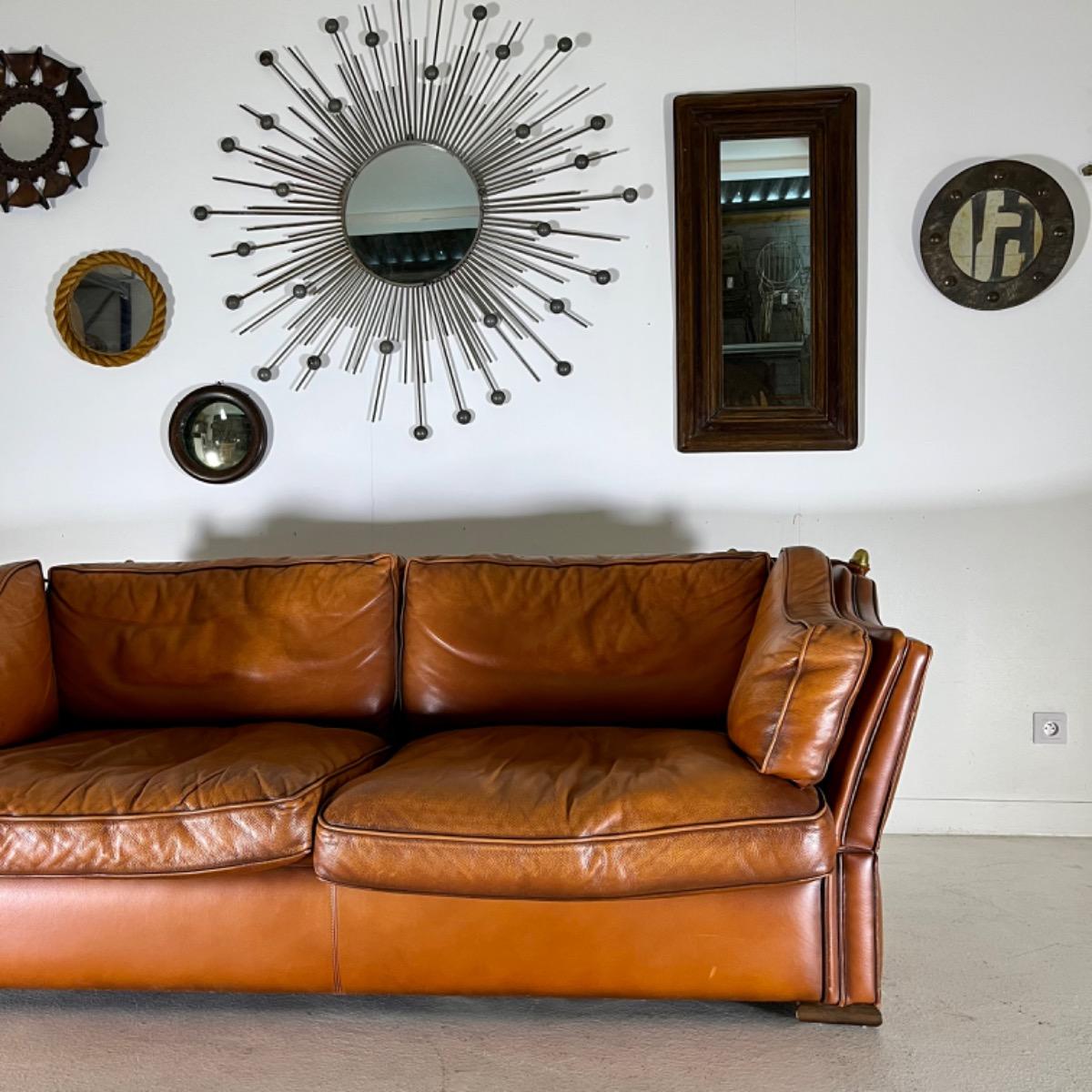 1970 leather sofa 
