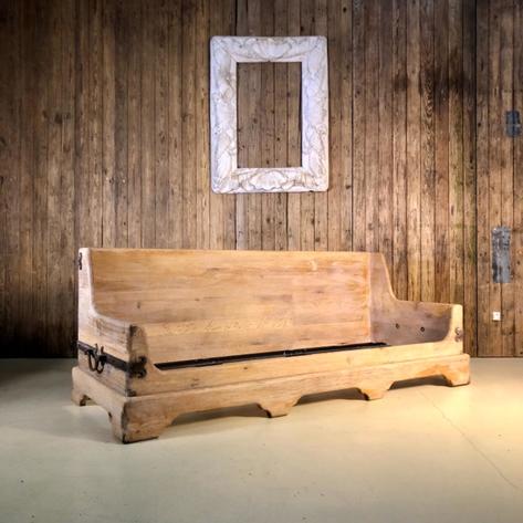 1970 oak brutalist sofa 