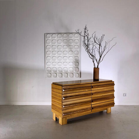 1970 rustic modern chest of drawers 