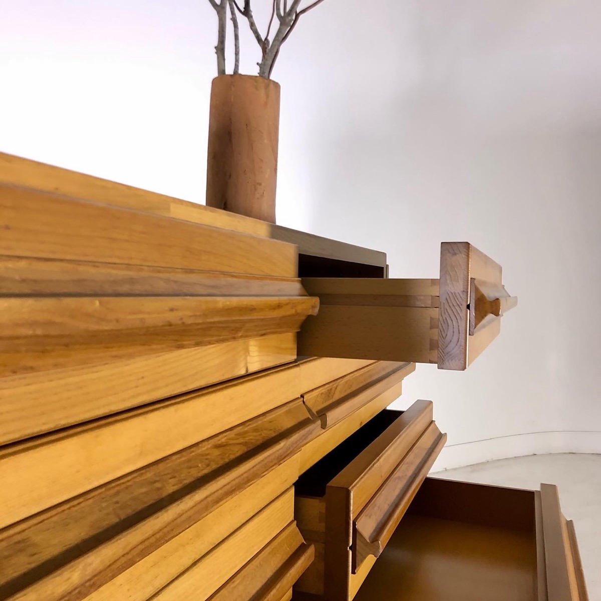 1970 rustic modern chest of drawers 