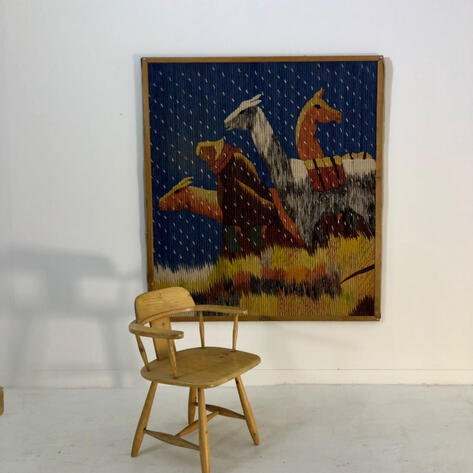 1970 wool tapestry 