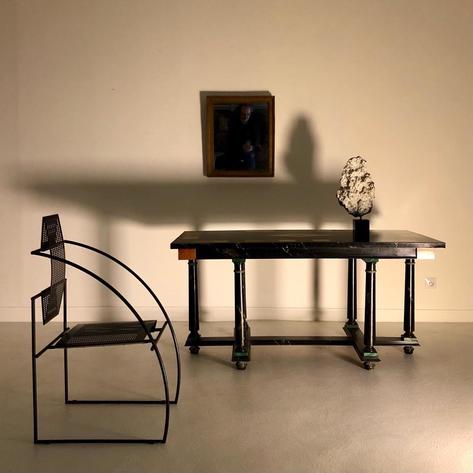 1980 French interior designer console 