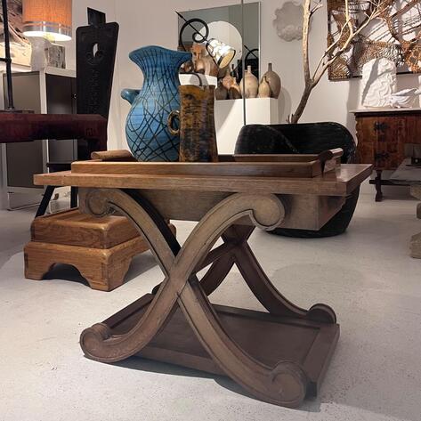 FRENCH JEAN CHARLES MOREUX STYLE SIDE TABLE 