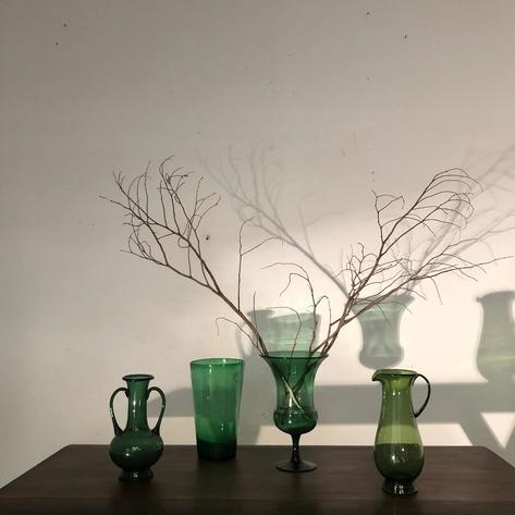 4 emploi tall vases circa 1950 