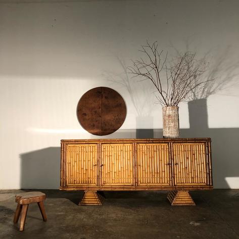 Amazing 1960 bamboo sideboard 