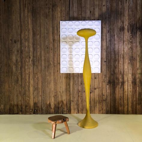 Curious fiberglass sculpture 