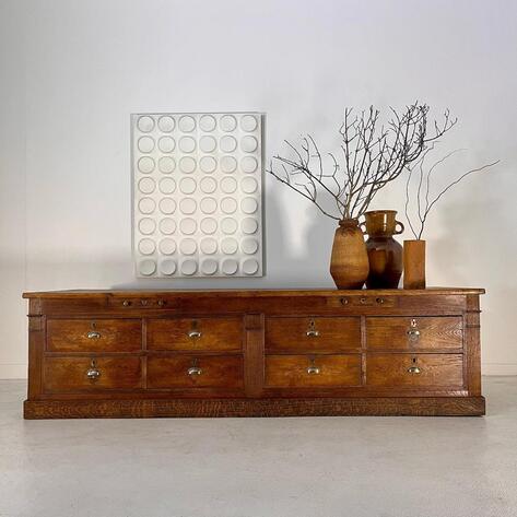 French 1880 shop chest of drawers 
