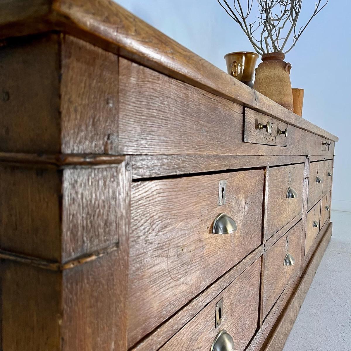 French 1880 shop chest of drawers 