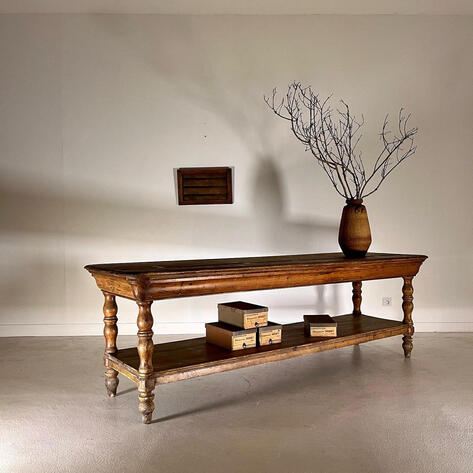 French 19 th shop table 